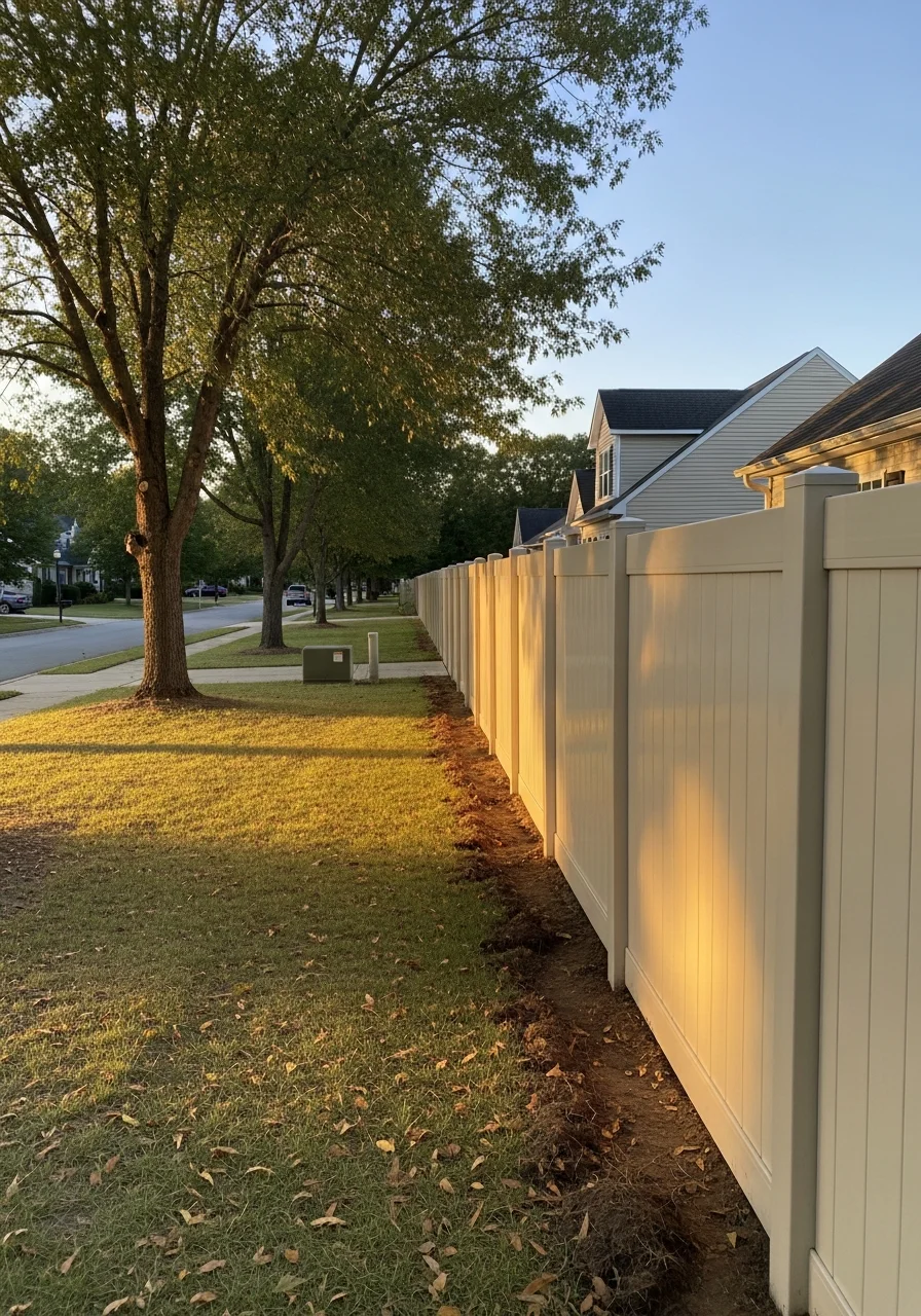 Angier home exterior in small-town neighborhood setting.