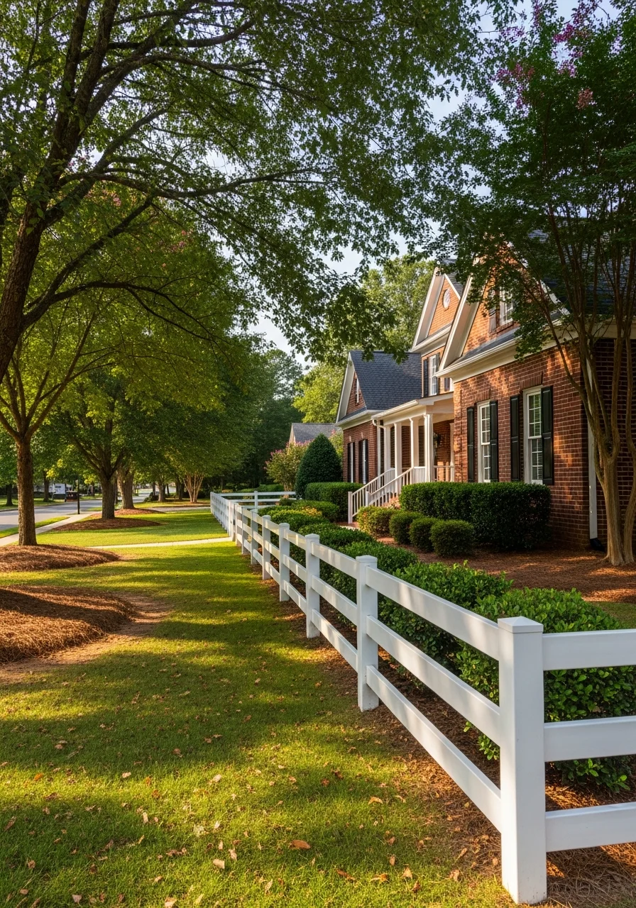 Apex residential home with front porch and mature landscaping.